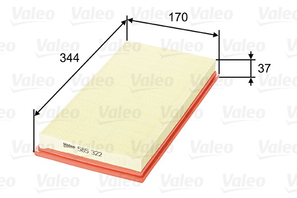 Luftfilter Valeo 585322 VALEO