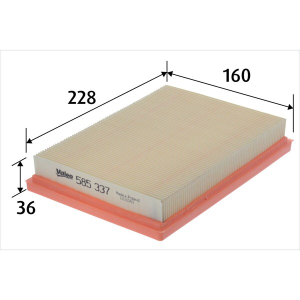 Luftfilter Valeo 585337 VALEO