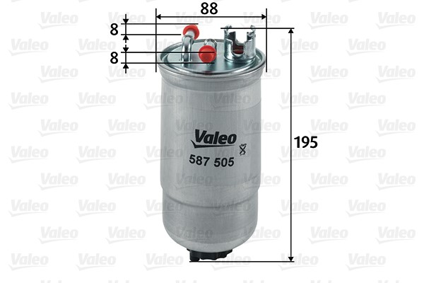 Bränslefilter Valeo 587505 VALEO