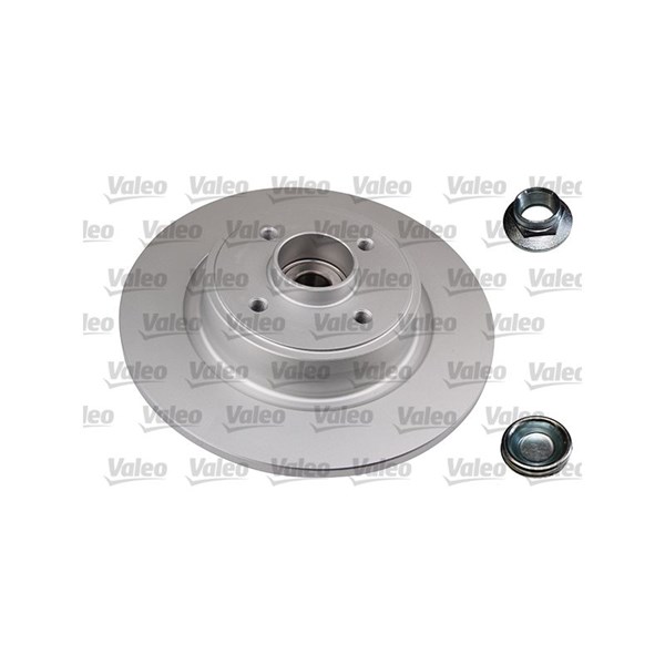 Bromsskiva Solid, Bakaxel Valeo Coated 675401 VALEO
