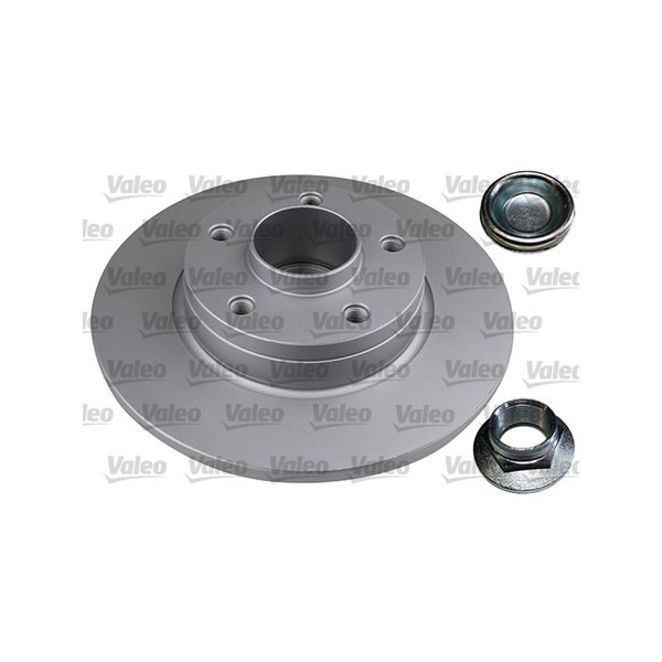 Bromsskiva Solid, Bakaxel Valeo Coated 675407 VALEO
