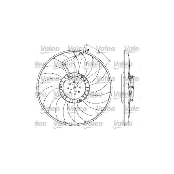 Fläkt, kylare 12V Valeo 698610 VALEO