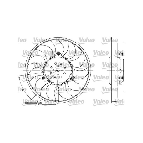 Fläkt, kylare 12V Valeo 698611 VALEO