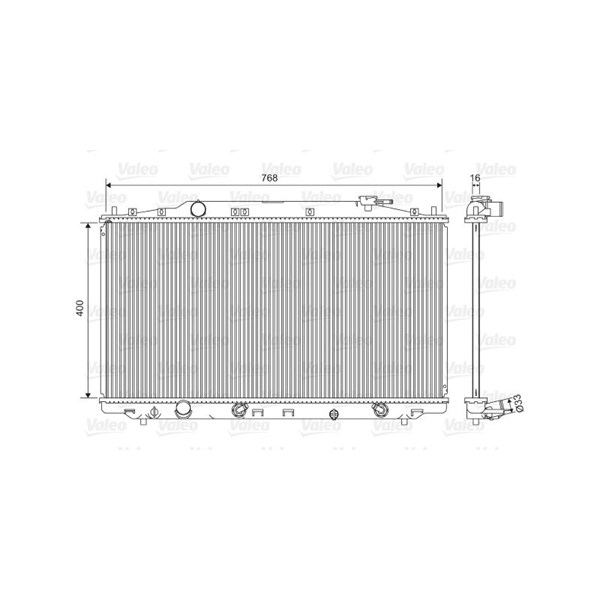 Kylare, motorkylning Valeo 701551 VALEO