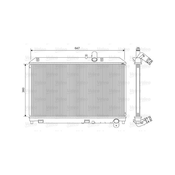 Kylare, motorkylning Valeo 701561 VALEO