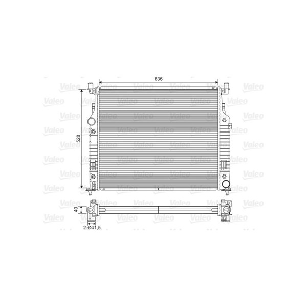 Kylare, motorkylning Valeo 701569 VALEO