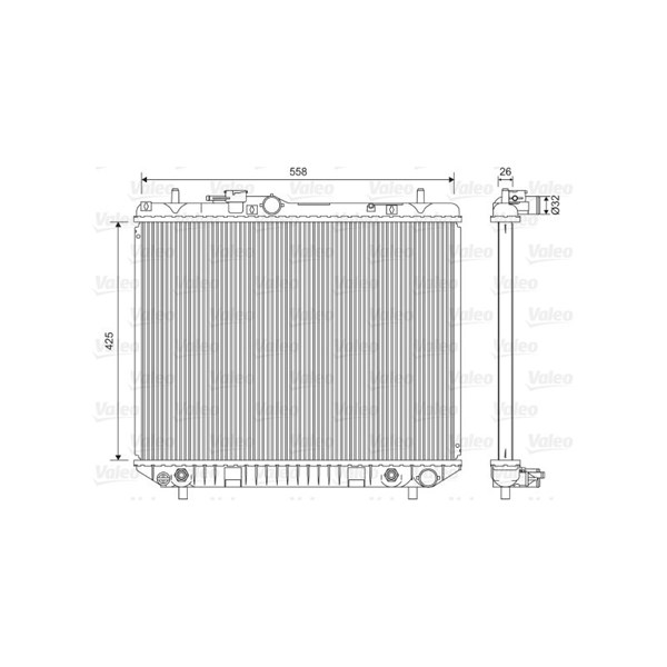Kylare, motorkylning Valeo 701593 VALEO