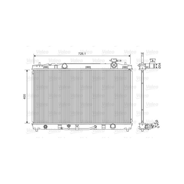 Kylare, motorkylning Valeo 701595 VALEO