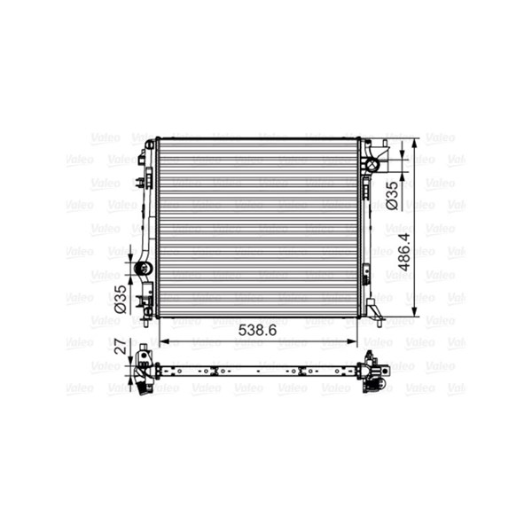 Kylare, motorkylning Valeo 701641 VALEO