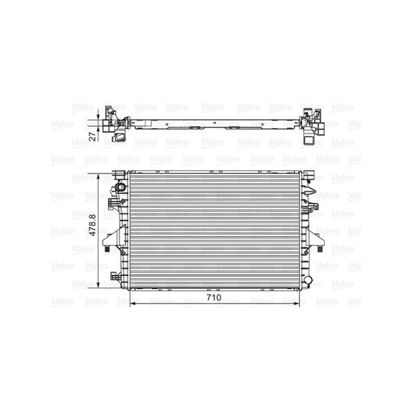 Kylare, motorkylning Valeo 701654 VALEO