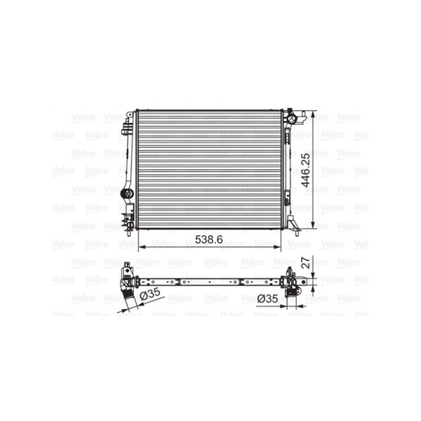 Kylare, motorkylning Valeo 701662 VALEO