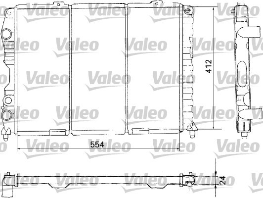 Kylare, motorkylning Valeo 731283 VALEO