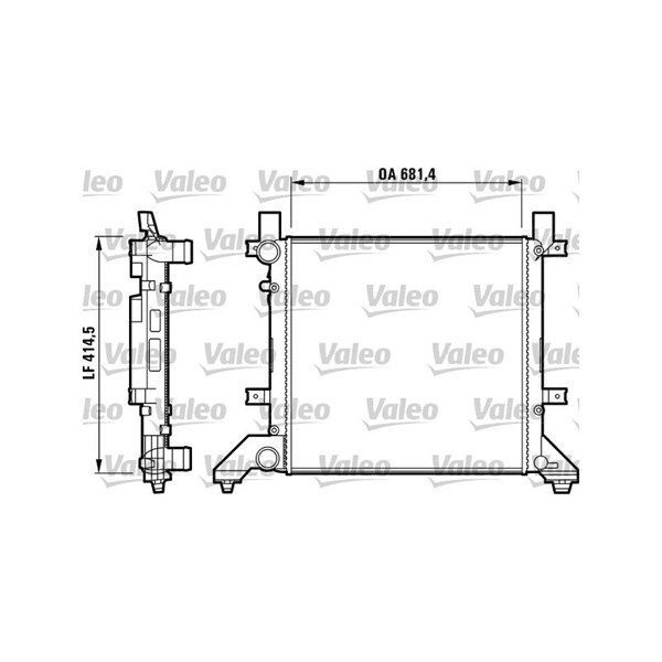 Kylare, motorkylning Valeo 731605 VALEO