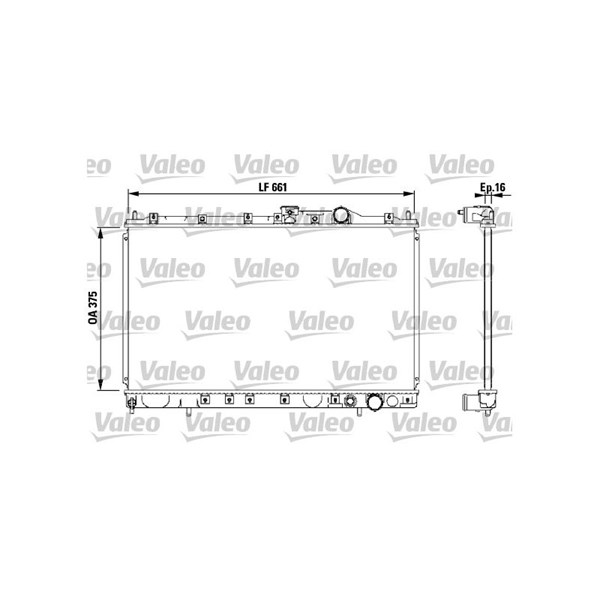 Kylare, motorkylning Valeo 732539 VALEO