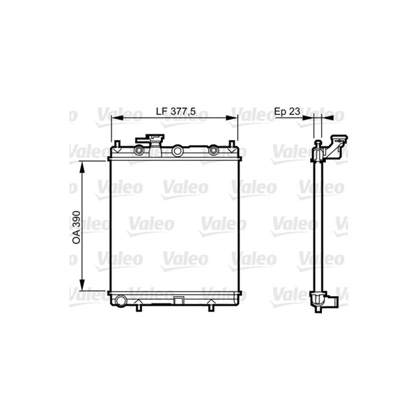 Kylare, motorkylning Valeo 732718 VALEO