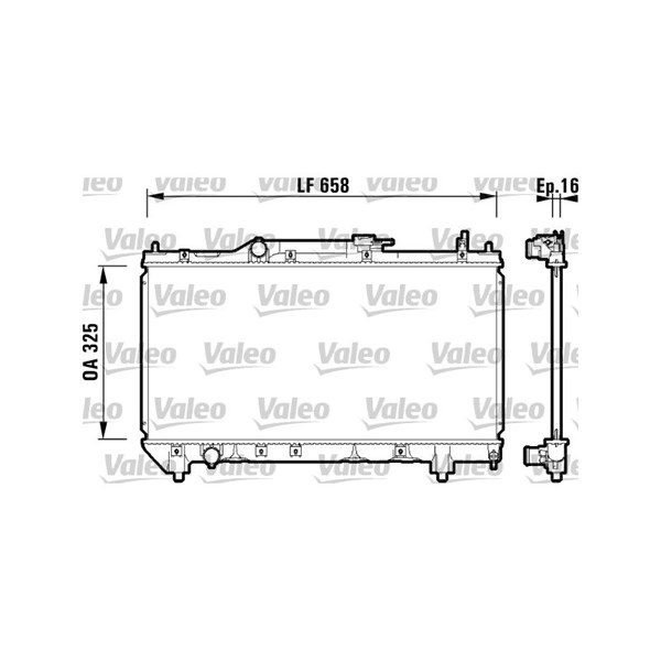 Kylare, motorkylning Valeo 732950 VALEO