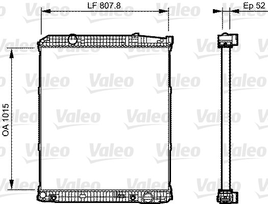 Kylare, motorkylning Valeo 733506 VALEO