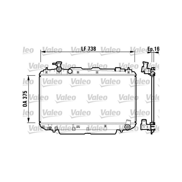 Kylare, motorkylning Valeo 734182 VALEO