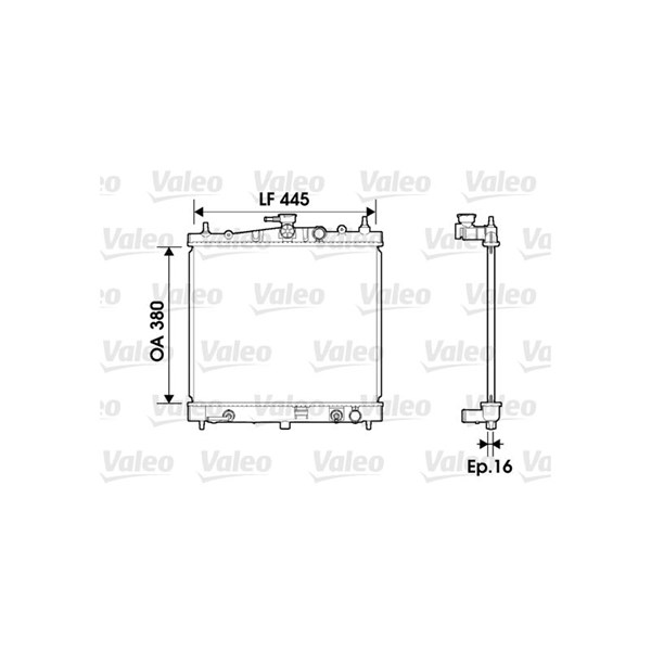 Kylare, motorkylning Valeo 734247 VALEO
