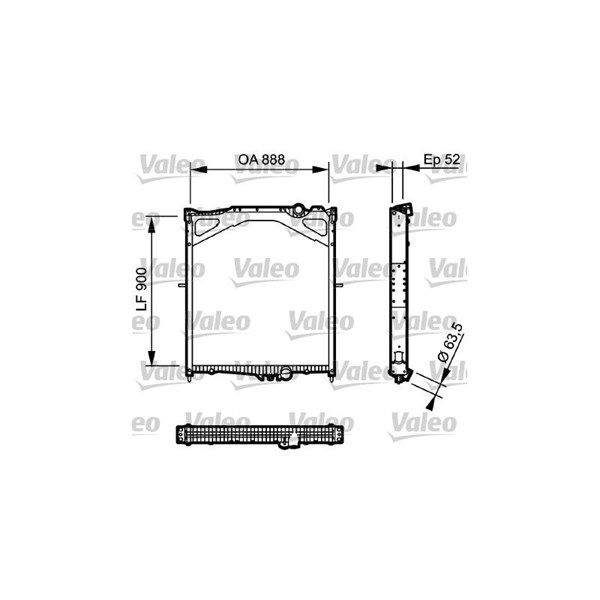 Kylare, motorkylning Valeo 734300 VALEO