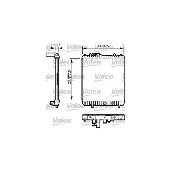 Kylare, motorkylning Valeo 734331 VALEO