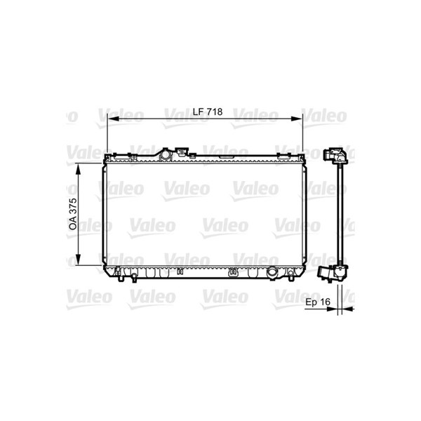 Kylare, motorkylning Valeo 734498 VALEO