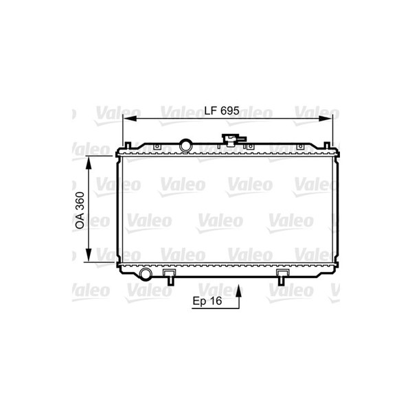 Kylare, motorkylning Valeo 734736 VALEO