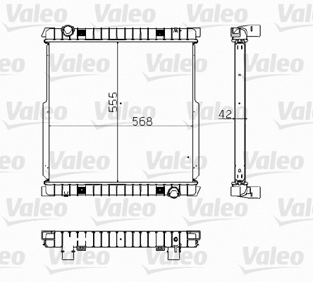 Kylare, motorkylning Valeo 734872 VALEO