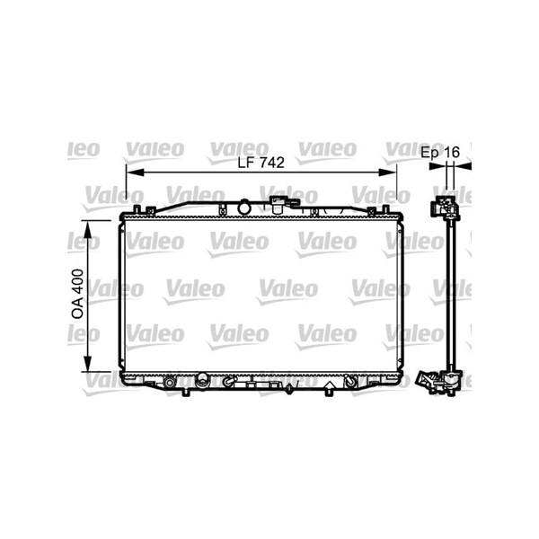 Kylare, motorkylning Valeo 735049 VALEO