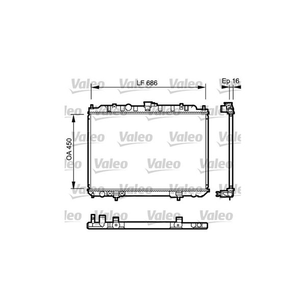 Kylare, motorkylning Valeo 735064 VALEO