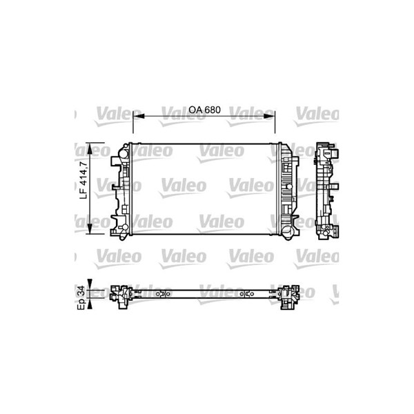 Kylare, motorkylning Valeo 735084 VALEO