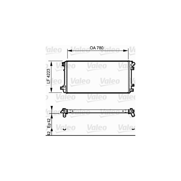 Kylare, motorkylning Valeo 735112 VALEO