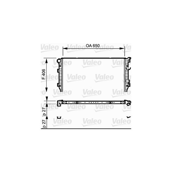 Kylare, motorkylning Valeo 735133 VALEO