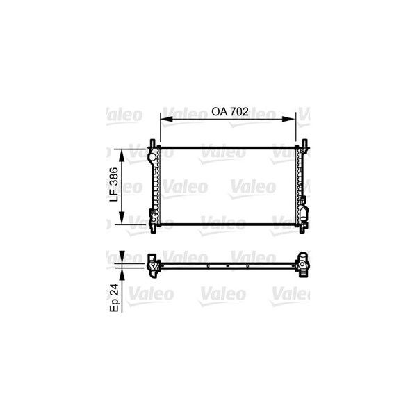 Kylare, motorkylning Valeo 735167 VALEO