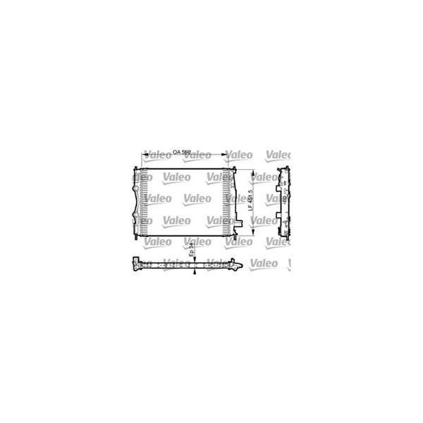 Kylare, motorkylning Valeo 735380 VALEO
