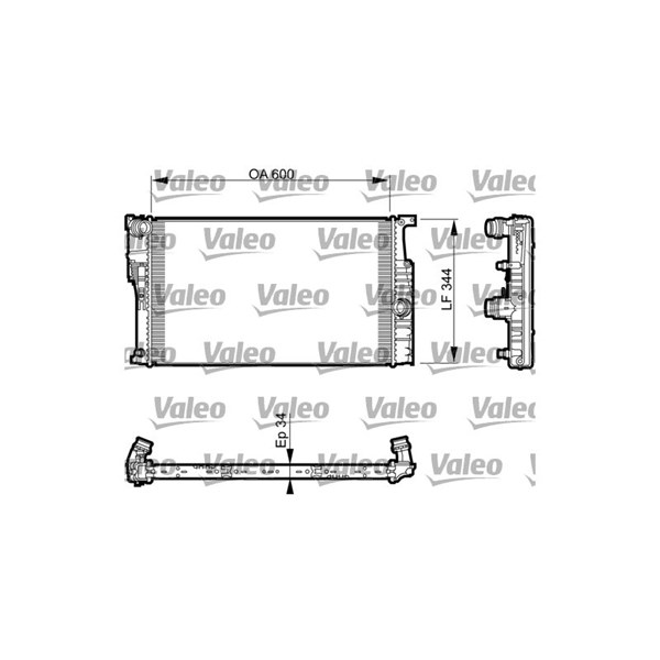 Kylare, motorkylning Valeo 735493 VALEO