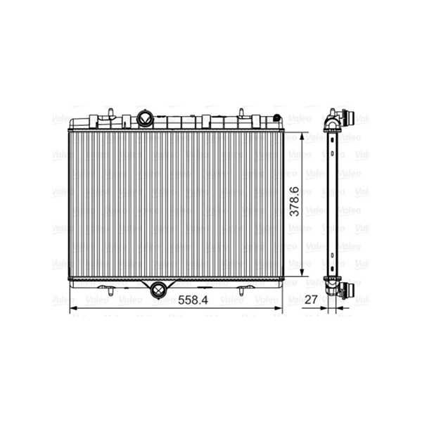 Kylare, motorkylning Valeo 735630 VALEO