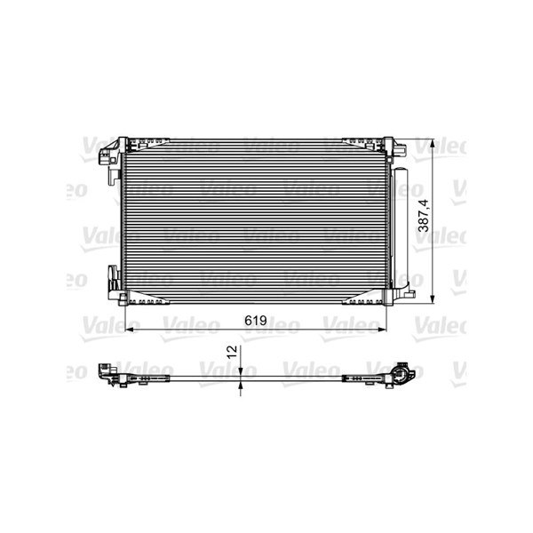 Kondensor, klimatanläggning Valeo 814027 VALEO