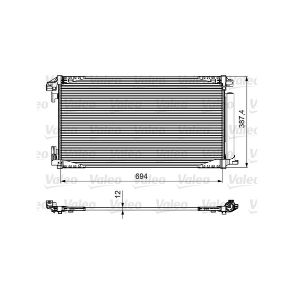 Kondensor, klimatanläggning Valeo 814028 VALEO