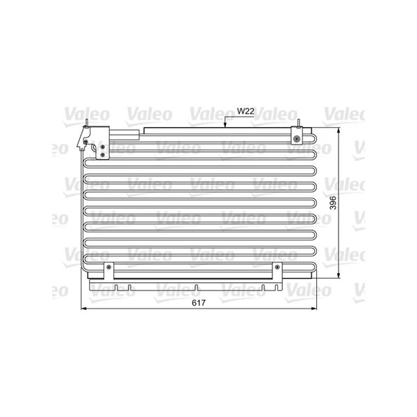 Kondensor, klimatanläggning Valeo 814034 VALEO