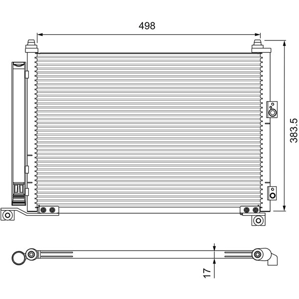 Kondensor, klimatanläggning Valeo 814403 VALEO