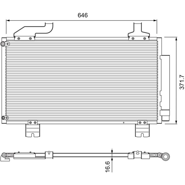 Kondensor, klimatanläggning Valeo 814417 VALEO