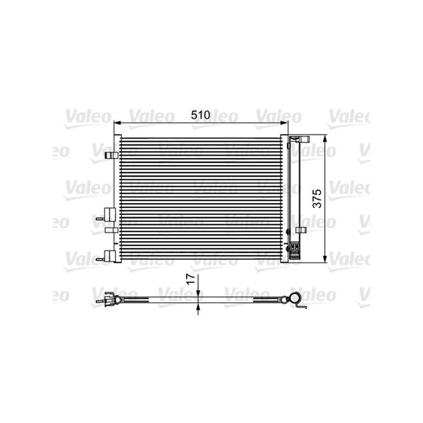Kondensor, klimatanläggning Valeo 814435 VALEO