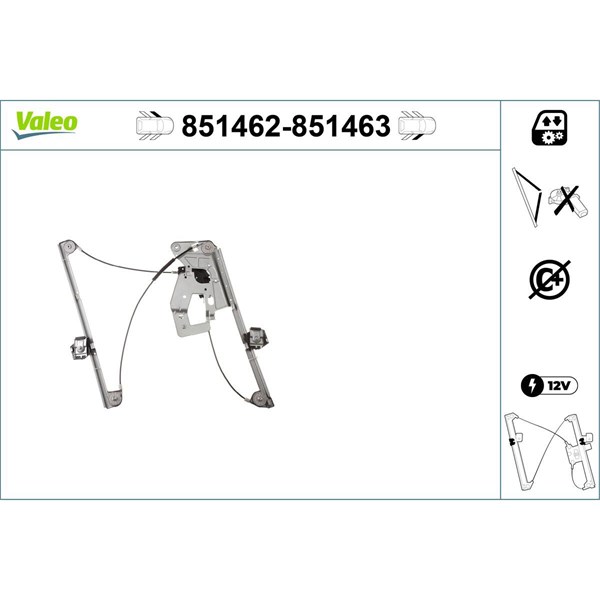 Fönsterhiss, Fram, Vänster Valeo 851462 VALEO