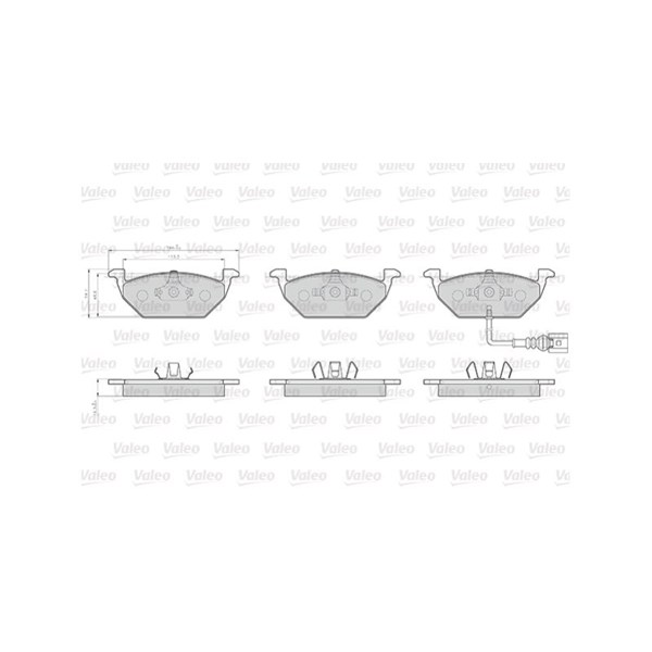 Bromsbeläggsats, Framaxel Valeo Optipack for lcv 872974 VALEO Bromsbeläggsats, Framaxel Valeo Optipack for lcv 872974 VALEO