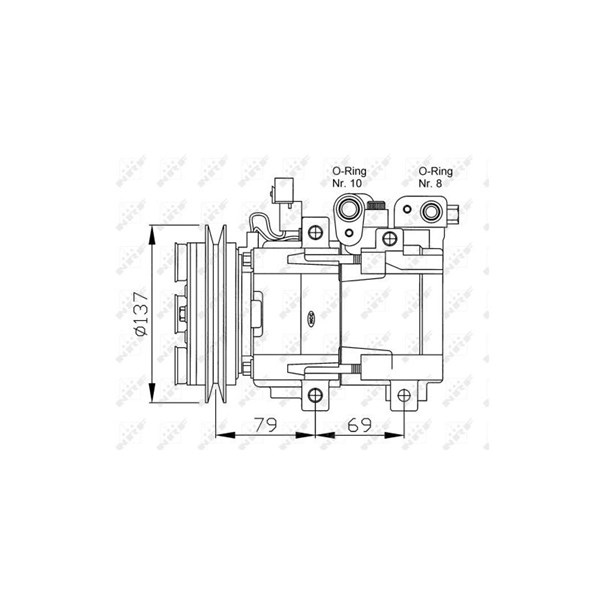 Kompressor, klimatanläggning Nrf 32223G NRF
