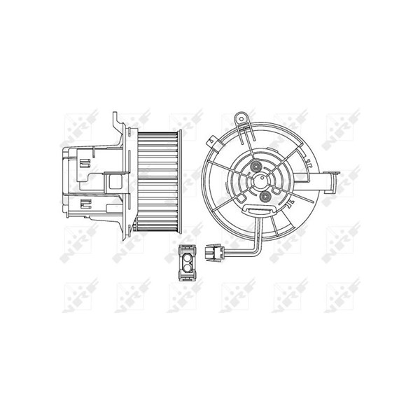 Kupéfläkt 12V Nrf 34154 NRF Kupéfläkt 12V Nrf 34154 NRF