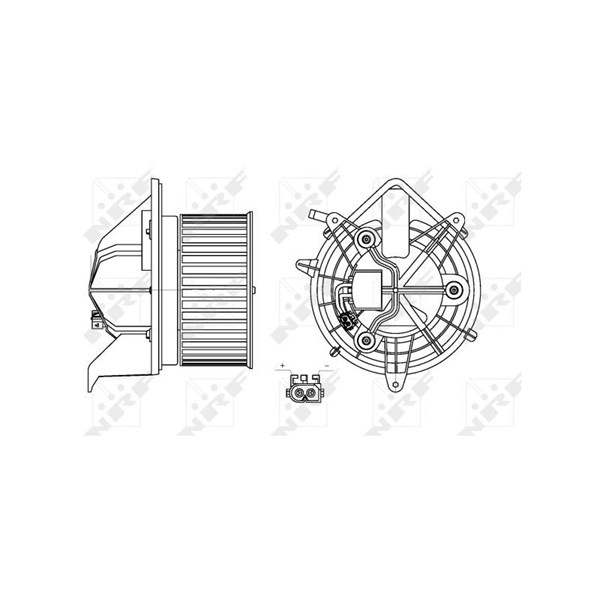 Kupéfläkt 12V Nrf 34157 NRF