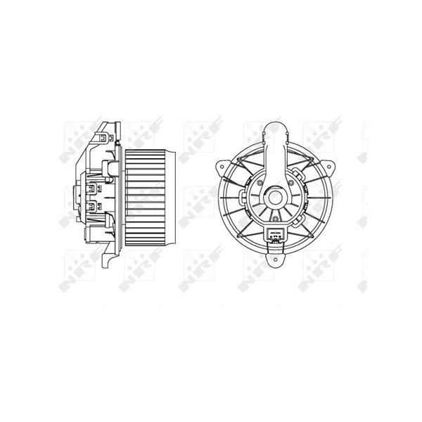 Kupéfläkt 12V, Mitt Nrf 34166 NRF Kupéfläkt 12V, Mitt Nrf 34166 NRF