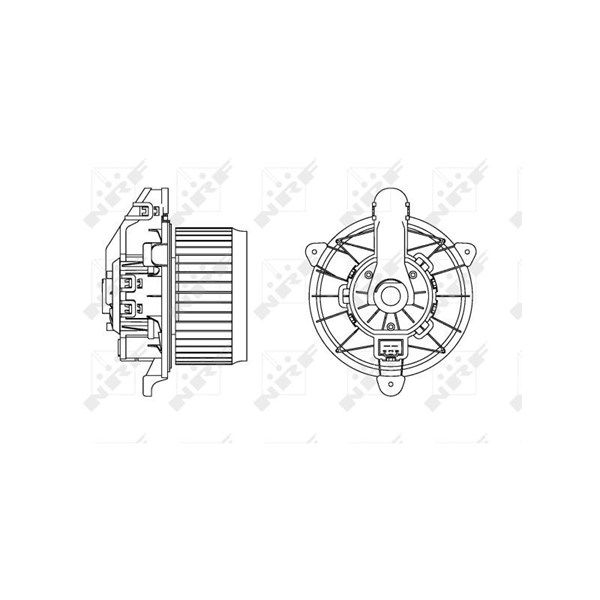 Kupéfläkt 12V, Bak Nrf 34167 NRF Kupéfläkt 12V, Bak Nrf 34167 NRF